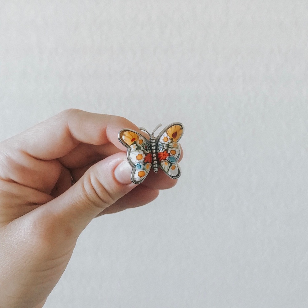 RARE Butterfly Ring Size 7